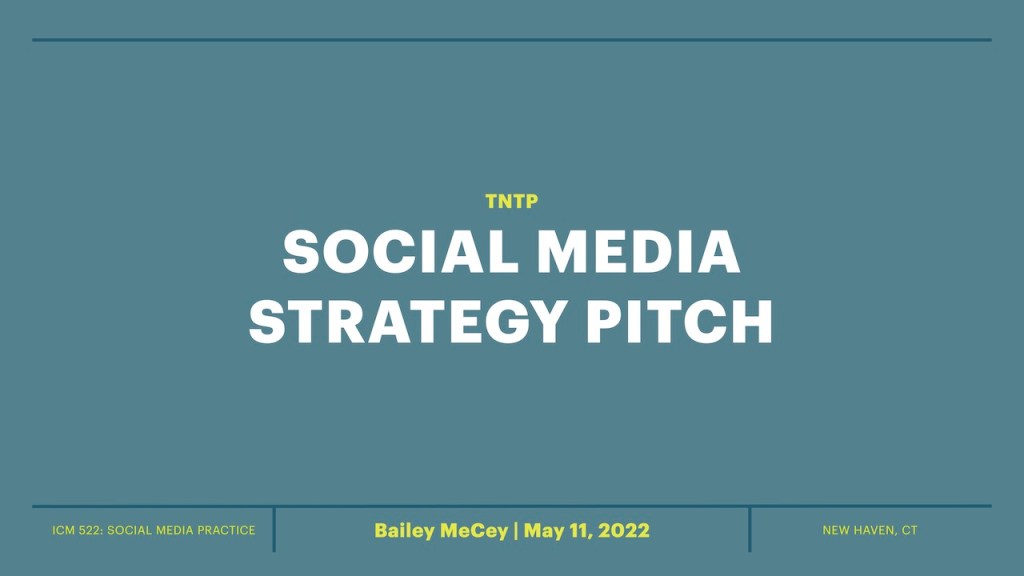 Social Media Final&nbsp;Pitch